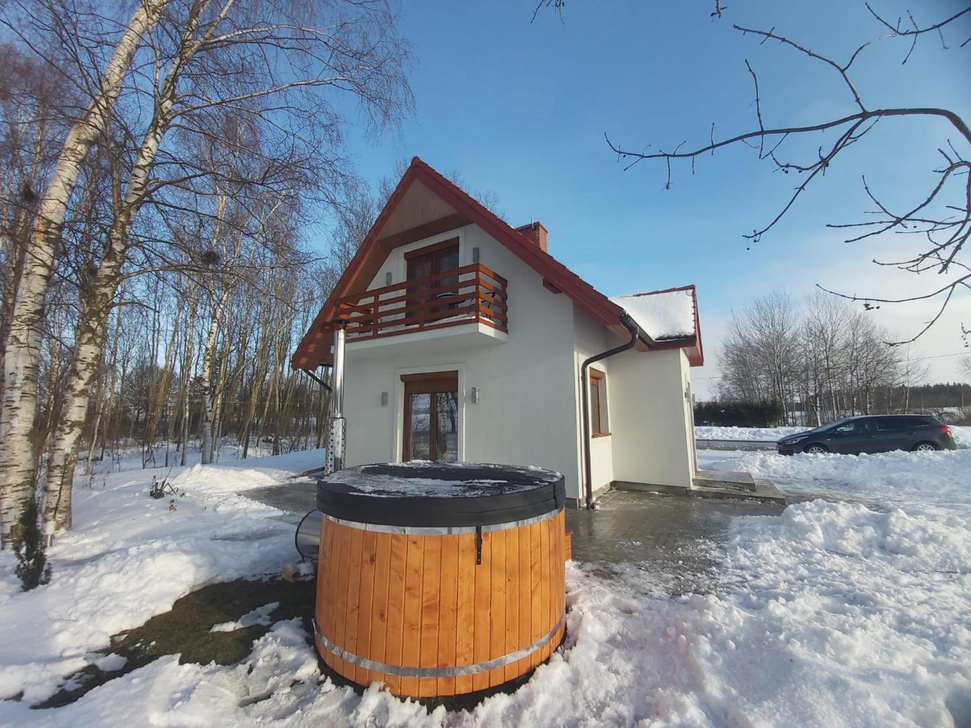 Caloroczny Domek Letniskowy Ze Stawem Villa Harsz Buitenkant foto