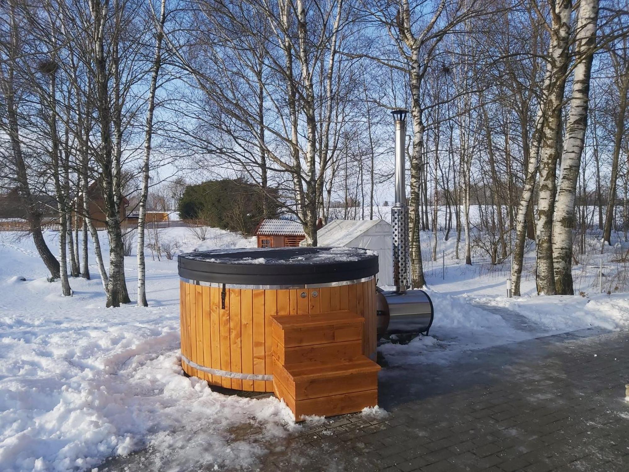 Caloroczny Domek Letniskowy Ze Stawem Villa Harsz Buitenkant foto