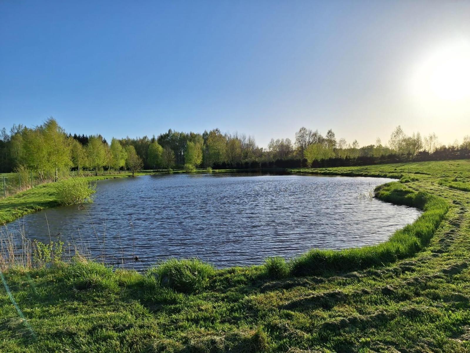 Caloroczny Domek Letniskowy Ze Stawem Villa Harsz Buitenkant foto